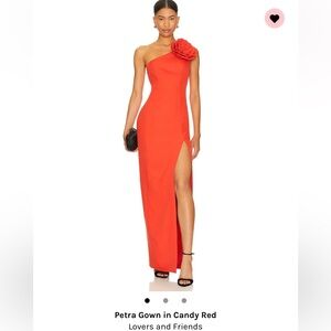 Petra Gown in Candy Red